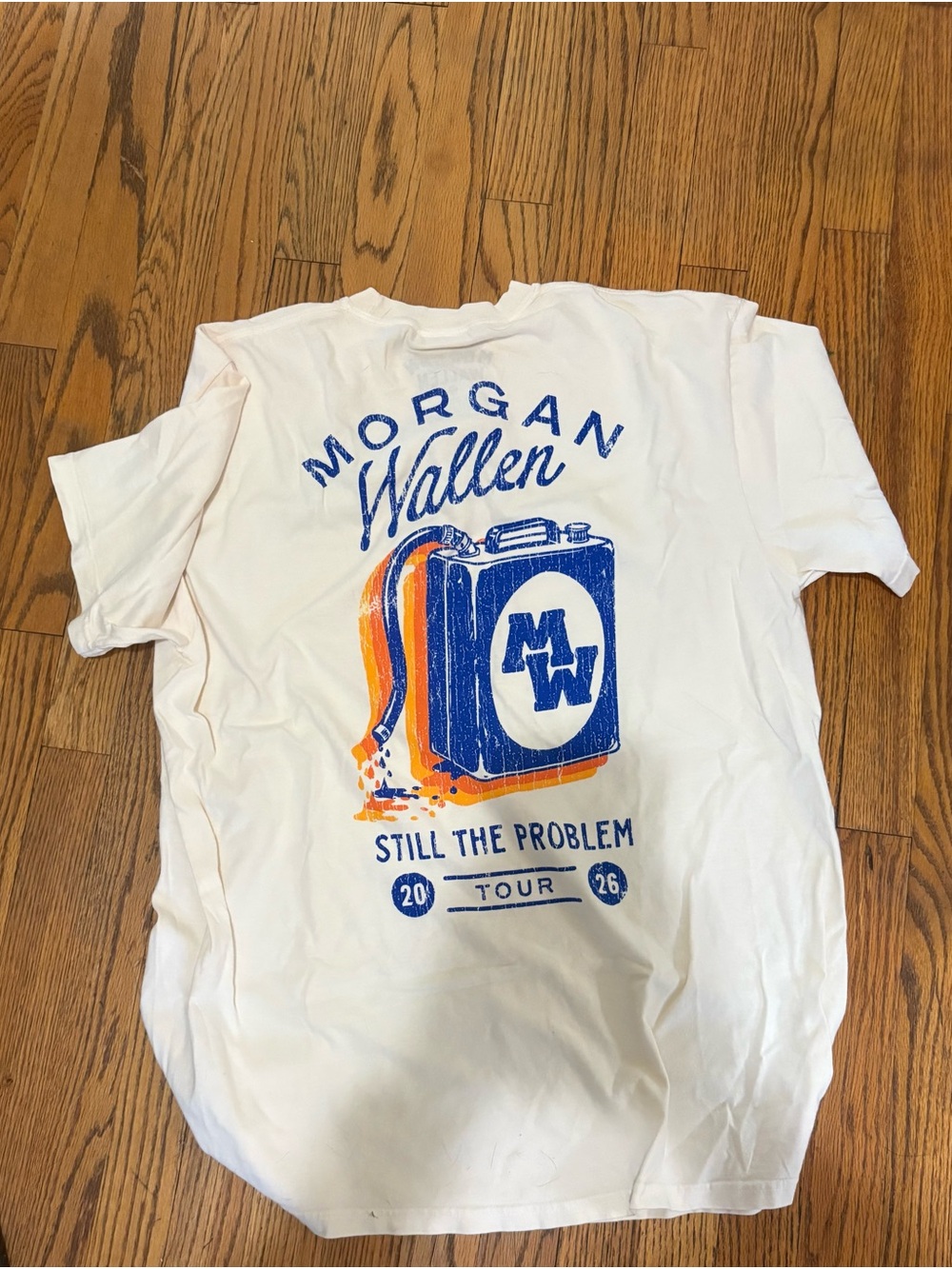 Morgan Wallen White Graphic Tour T‑Shirt - Still The Problem 2026